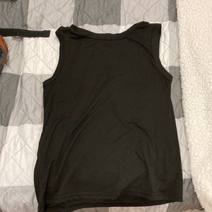 Black tank top